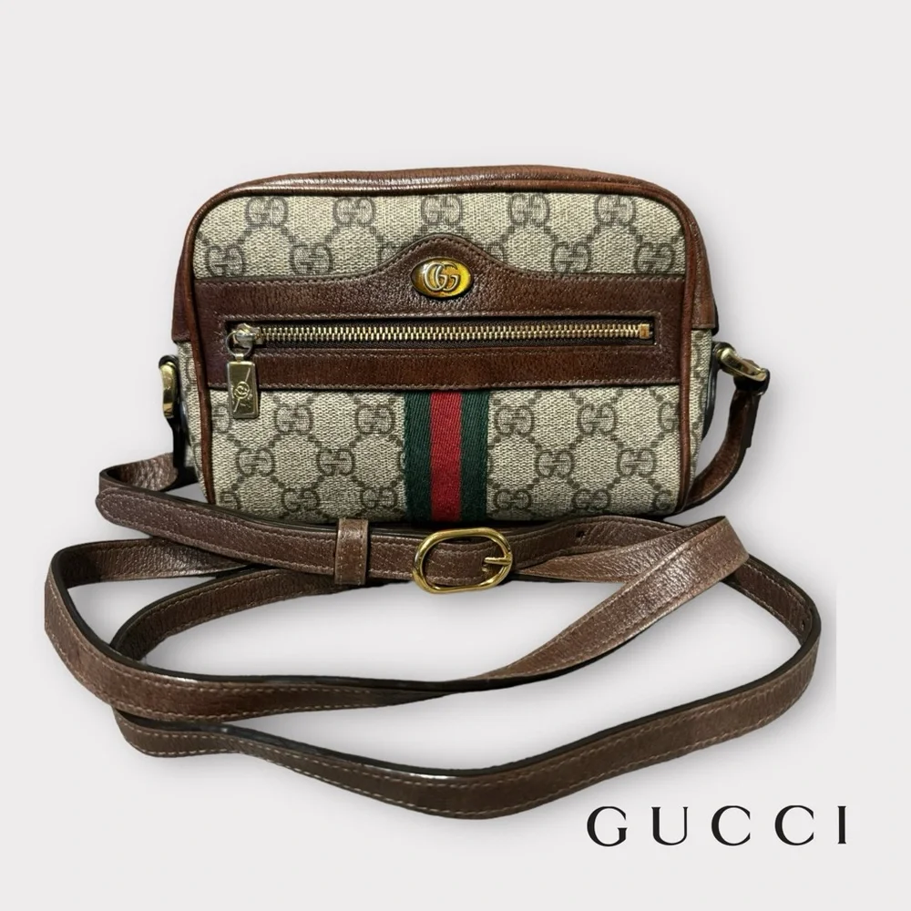 GUCCI OPHIDIA GG SUPREME MINI BAG - Picture 1 of 13